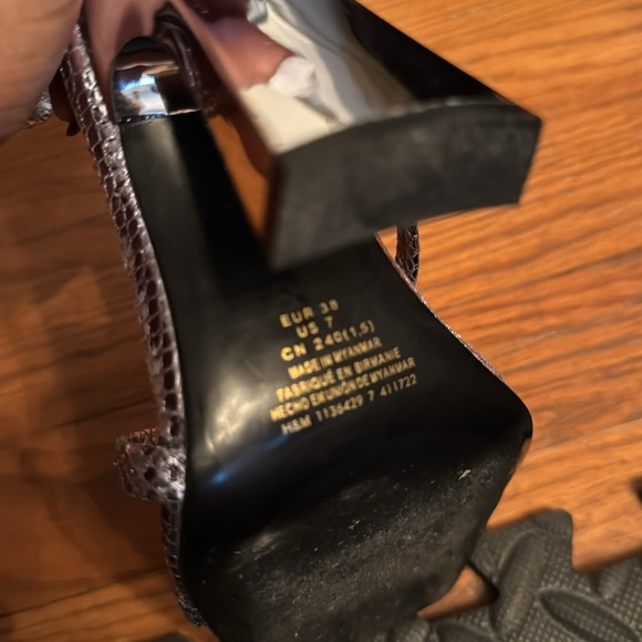 “ Rene Caovilla ””” spiral HM wrap croc heels square toe - Picture 4 of 4